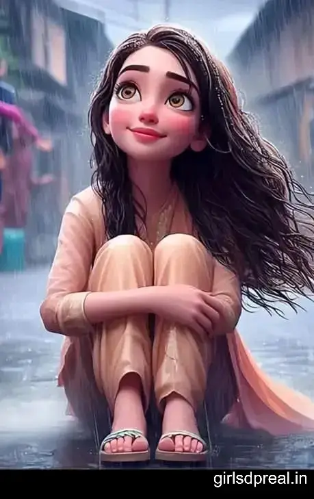 Cute Girl Cartoon Pic